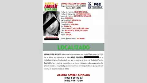 Localizan a Jesús Eduardo, menor desaparecido