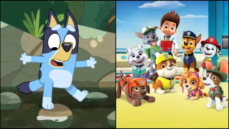 capítulos de bluey y paw patrol vencer miedos