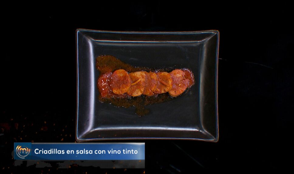 Criadillas en salsa con vino tinto, MasterChef México 2018