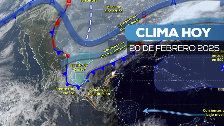 Clima para el 20 de febrero: Lluvias torrenciales, vientos intensos y nieve en zonas altas de México
