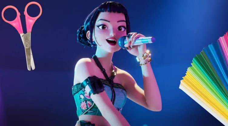 Ideas DIY 3 propuestas divertidas para decorar micrófonos de juguete de Las Guerreras K-Pop con goma eva.jpg
