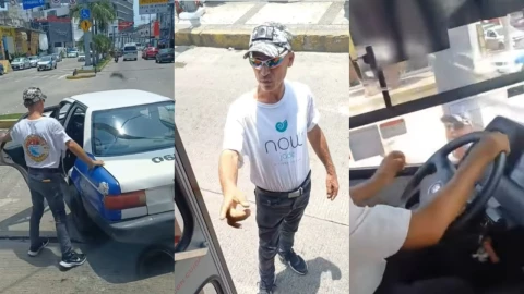 Taxista agrede a operador de Acabus Guerrero