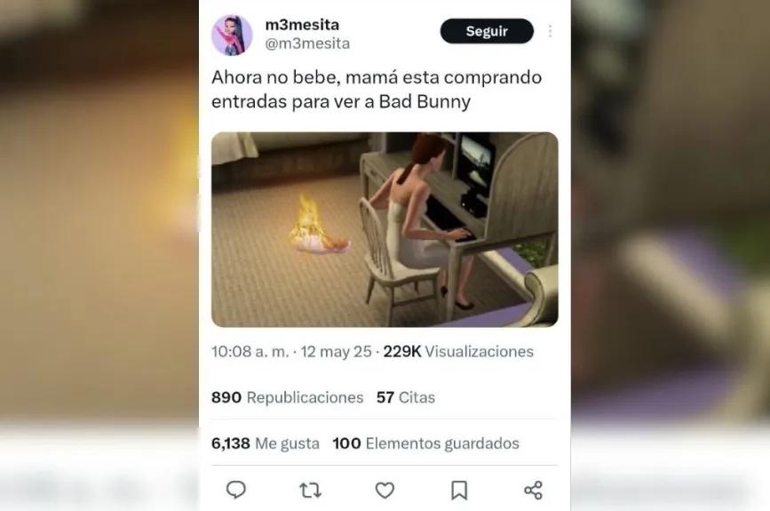 Estos son los memes que nos dejó de la venta de boletos para Bad Bunny 2025