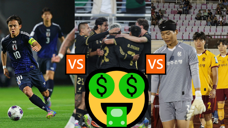 Esta es la brutal y enorme diferencia económica que hay entre la Selección Mexicana con Japón y Corea