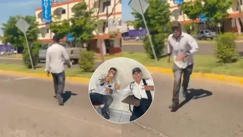 Agente de tránsito y civil protagonizan pelea en Los Mochis