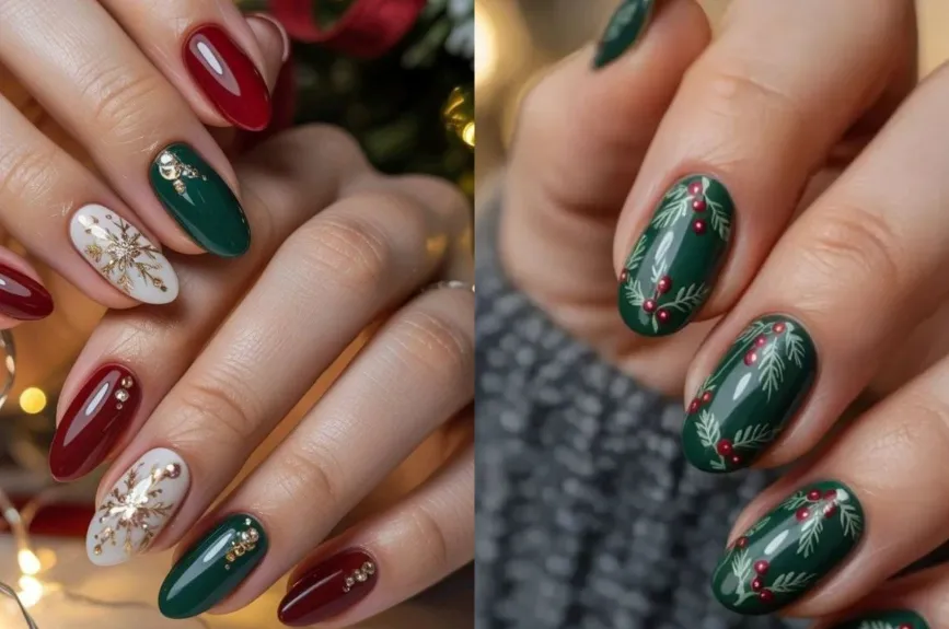No importa cómo sean tus uñas: estos diseños de Navidad harán lucir tus manos como nunca.