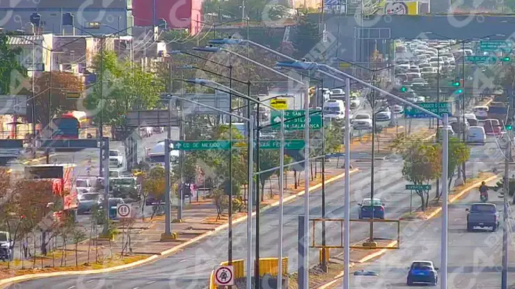 Tráfico bulevar Morelos León hoy 9 de enero 2026