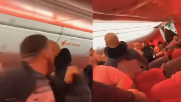 pelea durante un vuelo