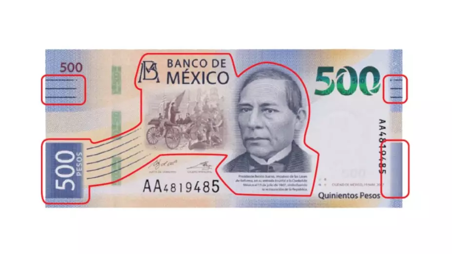 billetes falsificados México 2022