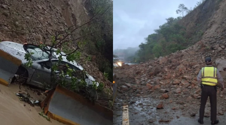 Deslave-en-autopista-Cuernavaca-Acapulco-en-Morelos