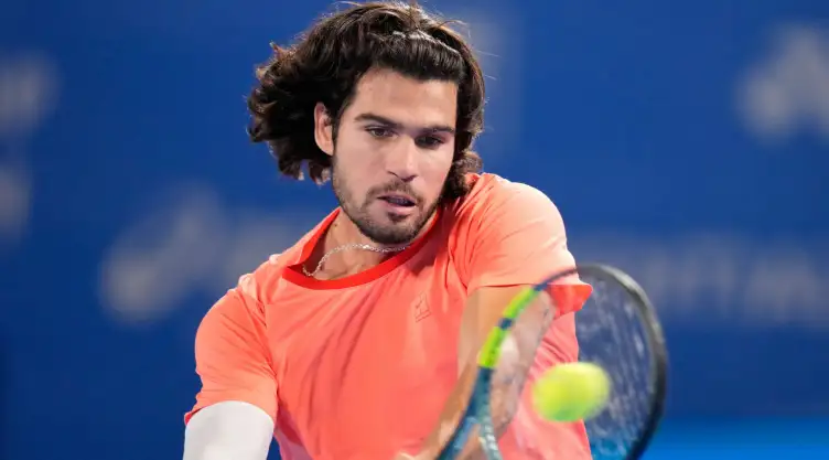 Carlos Alcaraz en la final del Abierto de Japón.
