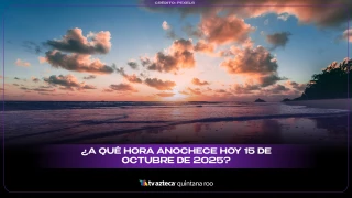 ¿A qué hora anochece hoy 15 de octubre de 2025?