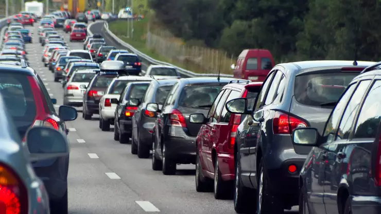 Tráfico complicado en la Autopista Guadalajara-México a la altura de Ocotlán hoy 30 de mayo