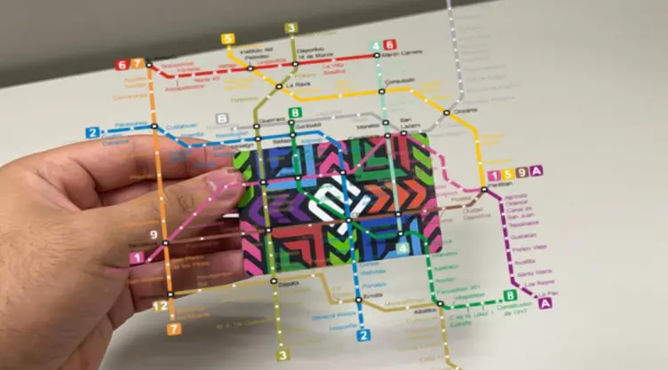 Así se ve el mapa del metro de la CDMX en 3D