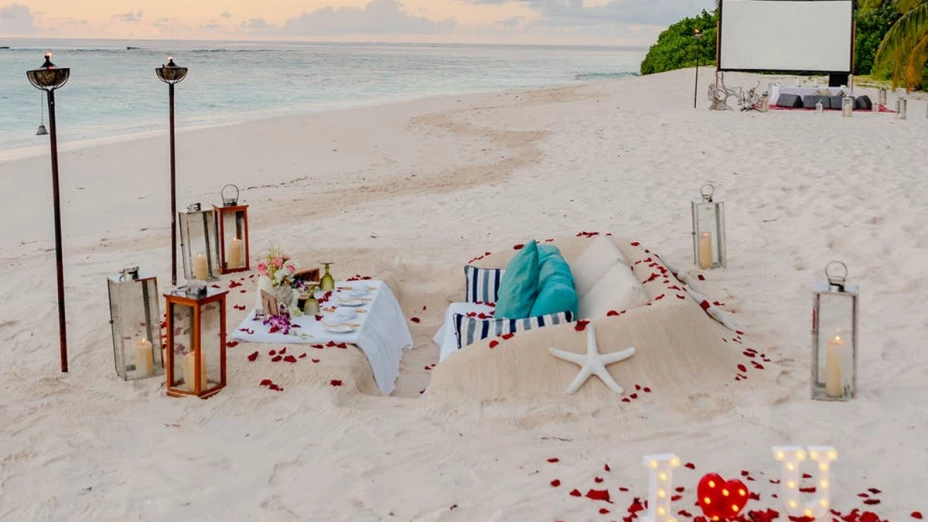 Cena en la playa