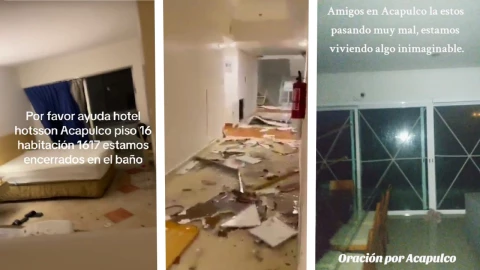 afectaciones de huracán Otis en Acapulco