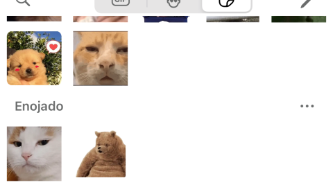 Stickers por categoría en WhatsApp