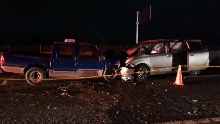 Dos muertos y 11 lesionados en brutal accidente en Carretera 45 en Rincón de Romos