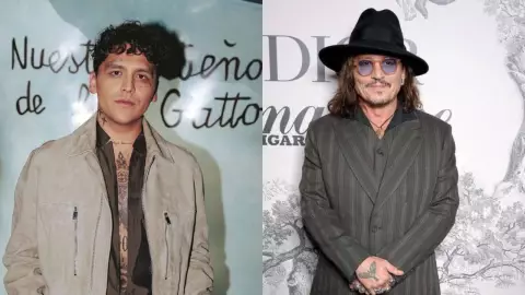 Christian Nodal y Johnny Depp