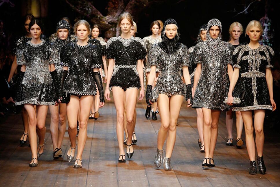 Colección de Dolce & Gabbana presentada en el Milan Fashion Week /Foto: Especial