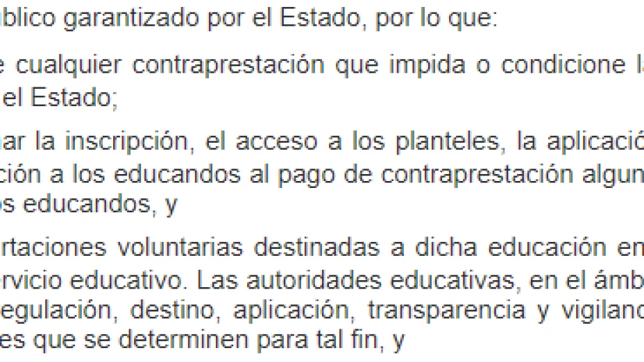 Ley General de Educación.