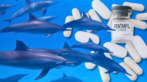 Delfines consumen fentanilo