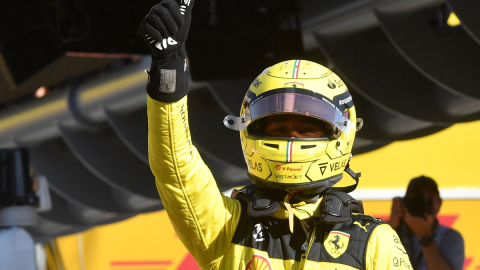 Charles Leclerc en el Gran Premio de Italia