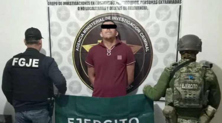 Manuel Erubiel “N”, detenido por presunto secuestro de migrantes en Sonora.