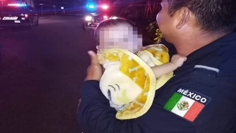 Bebé abandonado en Playa del Carmen