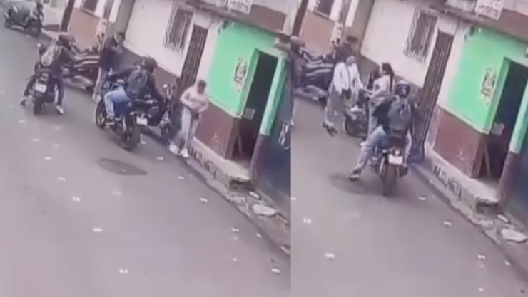 ¡Momento de terror! Asaltan a madres frente a escuela en Villa Nueva