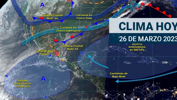 Clima en México hoy 26 de marzo