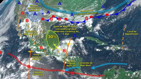 Clima en Quintana Roo, Yucatán y Campeche el 19 de agosto de 2022