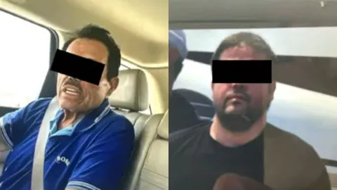 Primeras fotos de El Mayo Zambada y Joaquín Guzmán López tras su detención