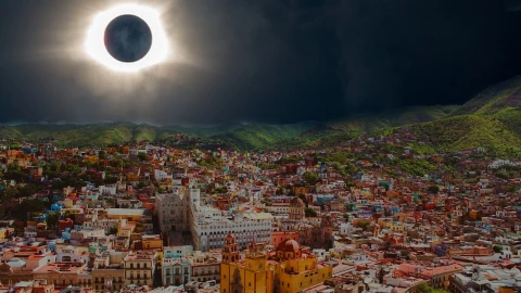 Eclipse solar en Guanajuato 2023