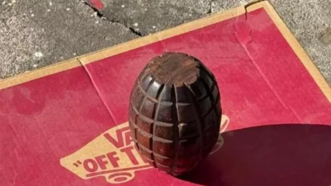 Supuesta granada en la Avenida Revolución, en Culiacán