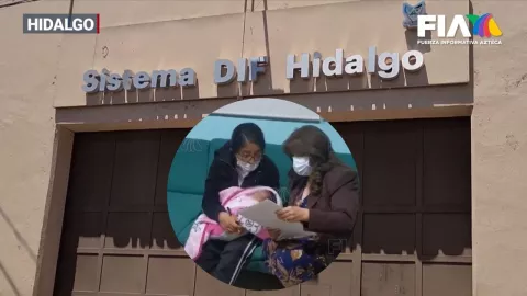 Mamá se reencuentra con su hija recién nacida en Hidalgo, tras arrebato del DIF