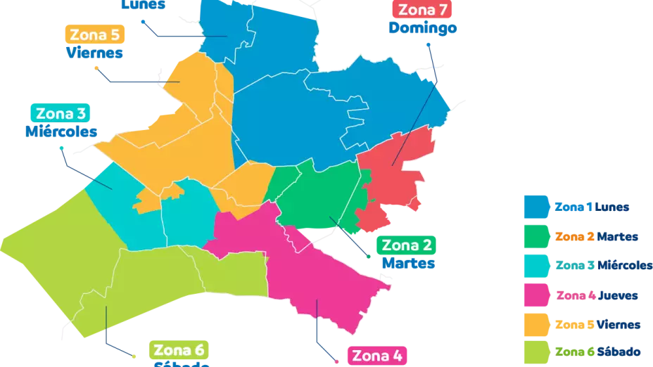 mapa zonas agua