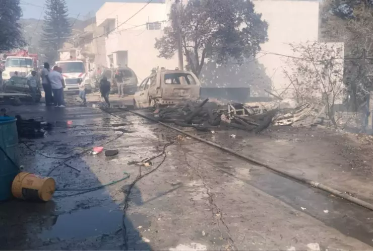 Incendio en la colonia Margarita Viguri de Chilpancingo 3 de mayo 2025