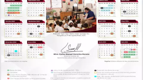 Este es el calendario escolar en Quintana Roo 2023-2024