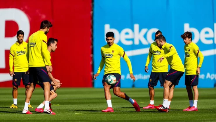 Barcelona entrenamiento tras Coronavirus