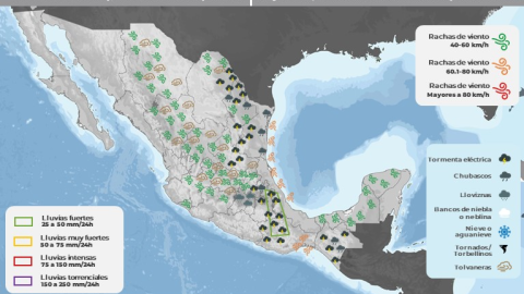 Clima en México hoy 3 de mayo de 2024