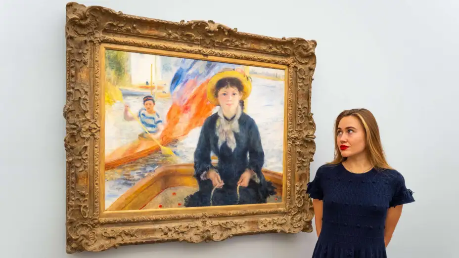 La obra “En Canon (Jeune fille à la barque)”, de Pierre-Auguste Renoir.
