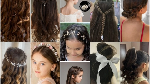 peinados primera comunión niña