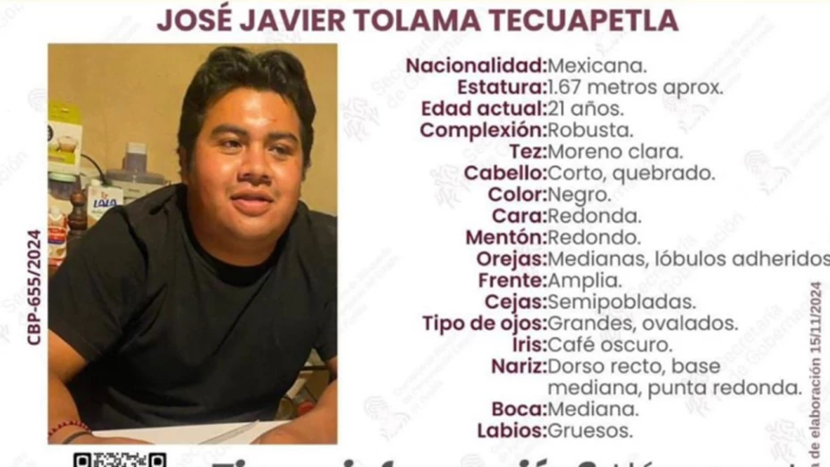 desaparecido javie tolama san andrés cholula puebla