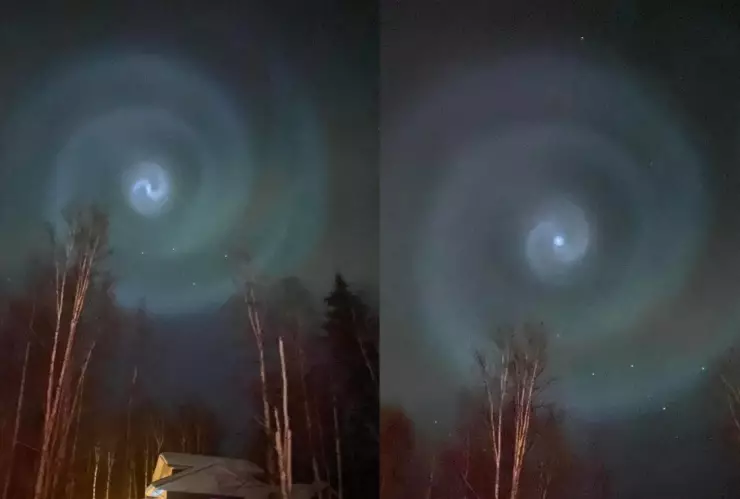 VIDEO Qué es el misterioso espiral azul en Alaska