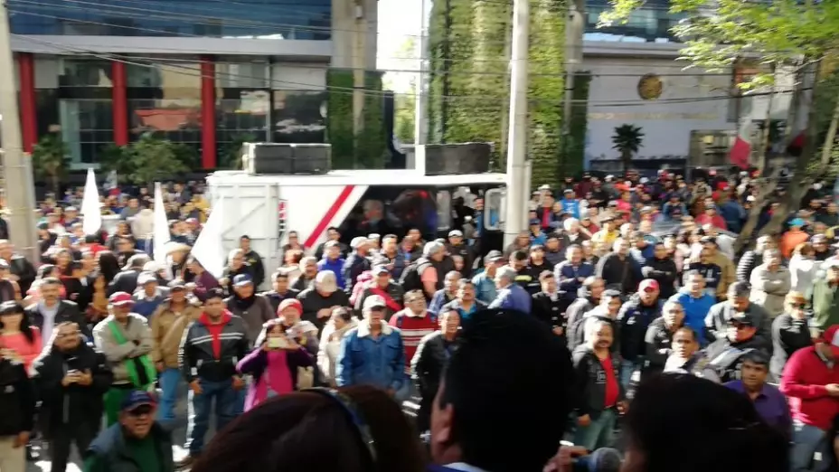 Protesta en Periférico Sur