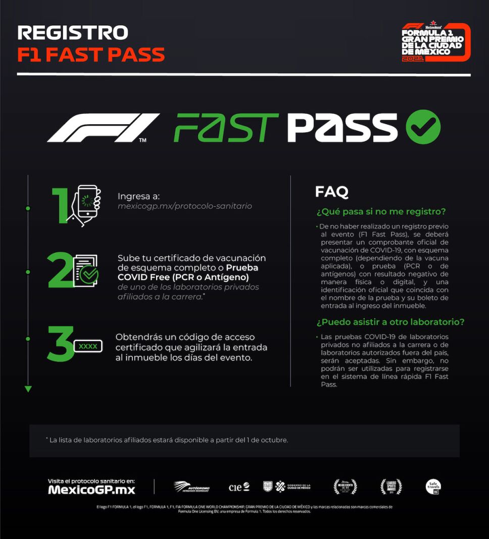 f1 fast pass entra mas rapido a la formula 1