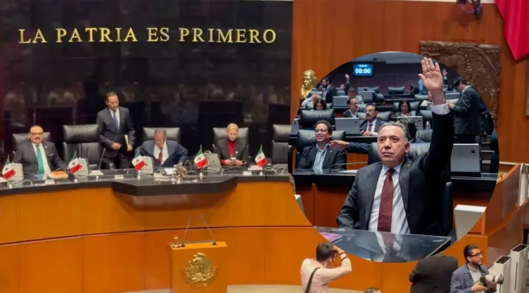 Morena notifica la expulsión de Enrique Inzunza del Senado.