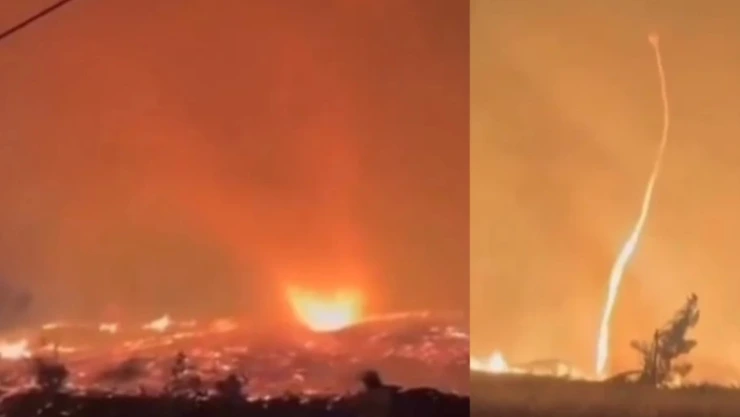 Tornado de fuego en Portugal