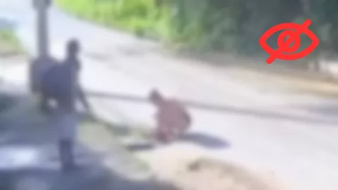 Indignación en Brasil: VIDEO muestra abandono de bebé recién nacida en alcantarilla